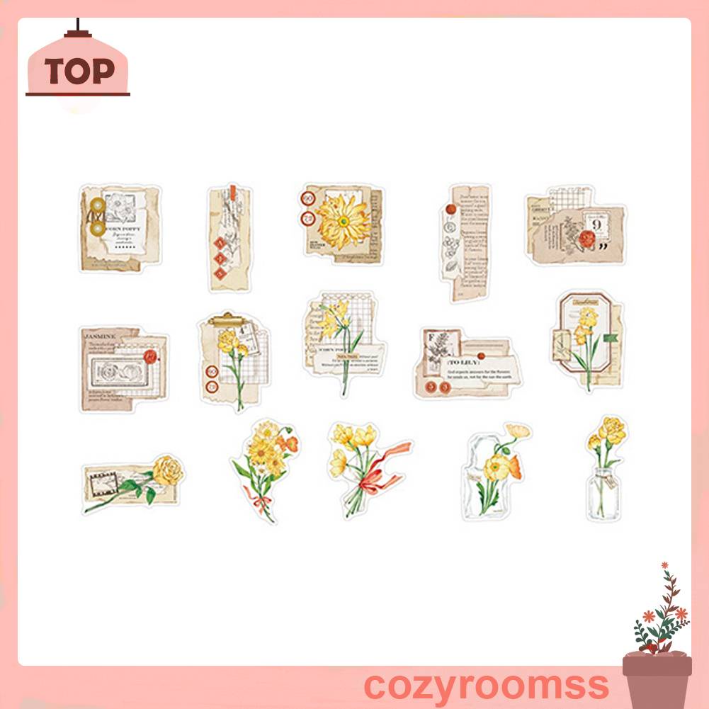 Bộ 30 Miếng Dán Trang Trí Album Sáng Tạo Kiểu Retro