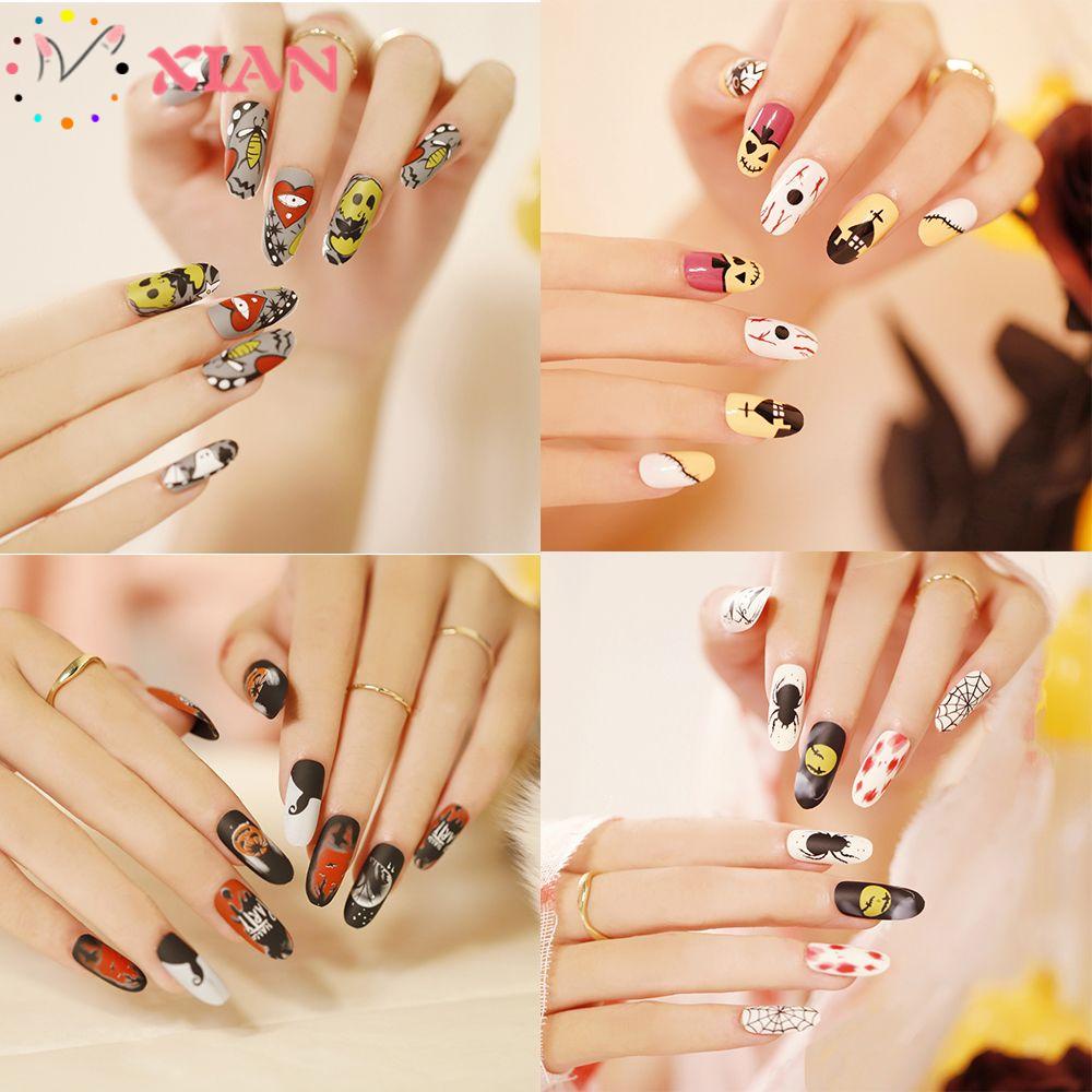 XIANTIN Hộp 24 Móng Tay Giả Trang Trí Nghệ Thuật