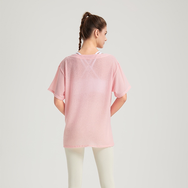 Áo Thun Thể Thao Tay Ngắn Dáng Rộng Nhanh Khô Thời Trang