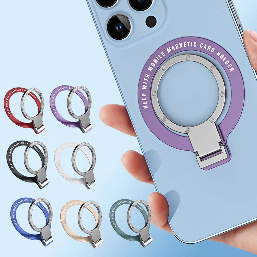 Giá Đỡ Điện Thoại Dạng Nhẫn Đeo Ngón Tay Xoay 180 Độ Tiện Lợi