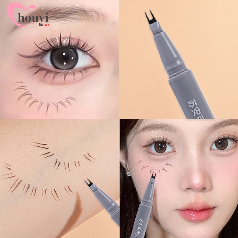 Bút Kẻ Mắt / Bút Kẻ Lông Mi / Bút Kẻ Mắt Dạng Lỏng Hai Đầu Siêu Mỏng Mịn Màng Chống Nước Chống Mồ Hôi Lâu Trôi Dành Cho Bạn Nữ