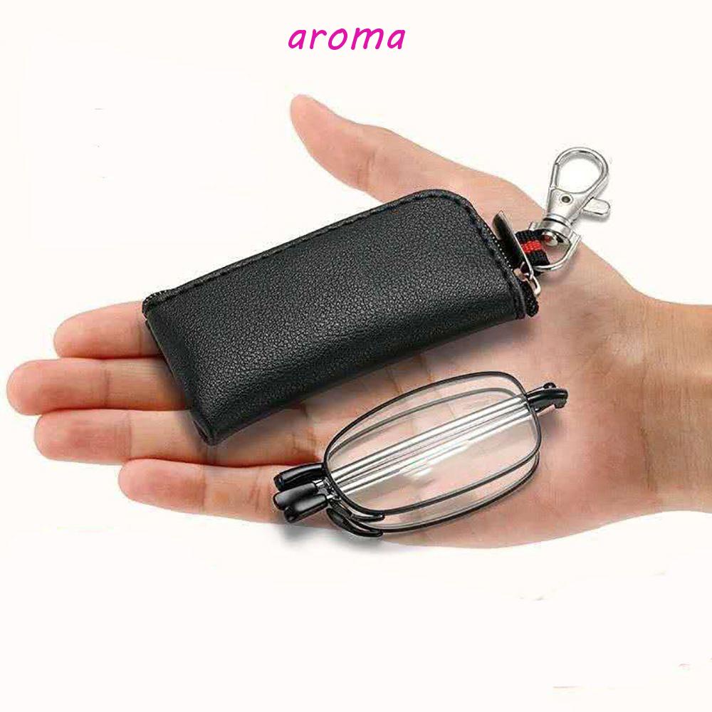 AROMA Kính Đọc Sách Gọng Kim Loại Nhựa Resin Phong Cách Retro Cho Nam