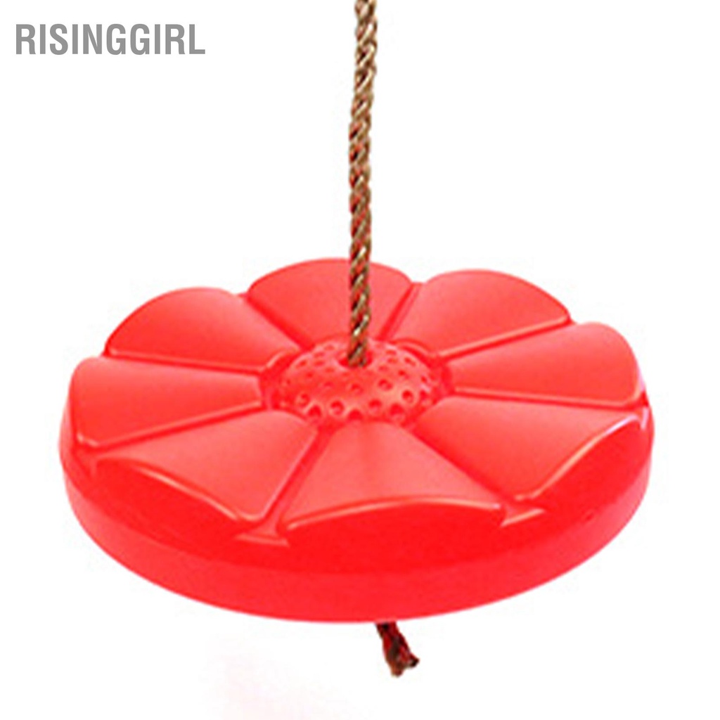 RisingGirl Đu quay cây đĩa nhựa nặng với dây PE cho trẻ em Thiết bị vui chơi ngoài trời