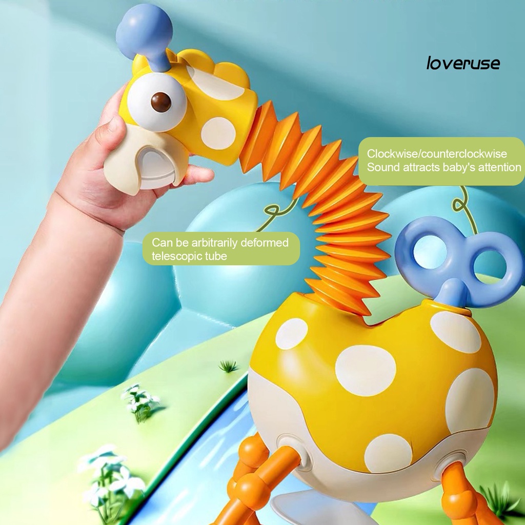 Đồ Chơi Giáo Dục Tạo Hiệu Ứng Âm Thanh Mạnh Mẽ Hình Hươu Cao Cổ Màu Sắc Sống Động