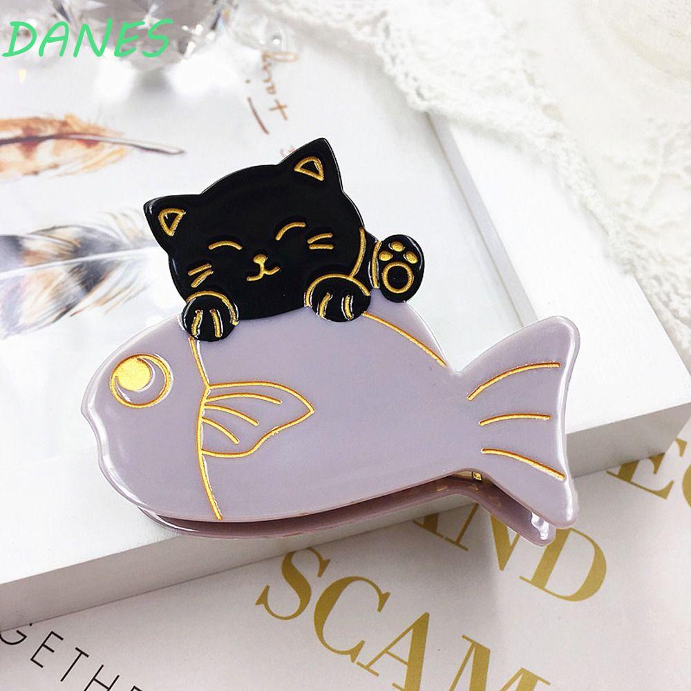 DANES Kẹp Tóc Hình Cá Mập Cỡ Lớn Dễ Thương Sáng Tạo Thời Trang Phong Cách Hàn Quốc Cho Nữ