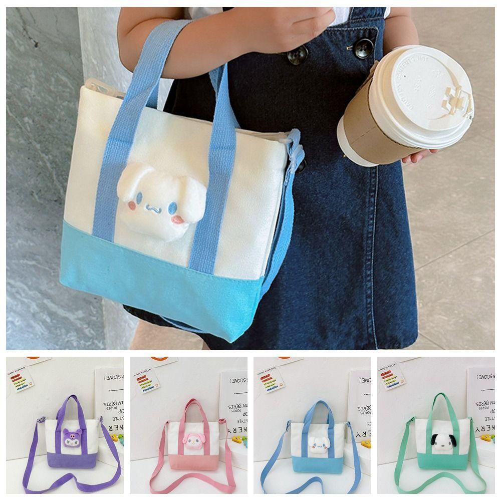 LOMBARD Túi Đeo Vai / Đeo Chéo Cỡ Lớn In Họa Tiết Hoạt Hình Cinnamoroll Melody Dễ Thương Cho Nữ