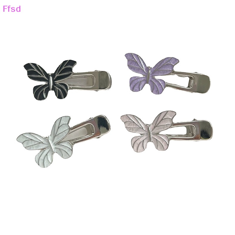 Kẹp Tóc Hình Bướm Bằng Kim Loại Y2K Thời Trang
