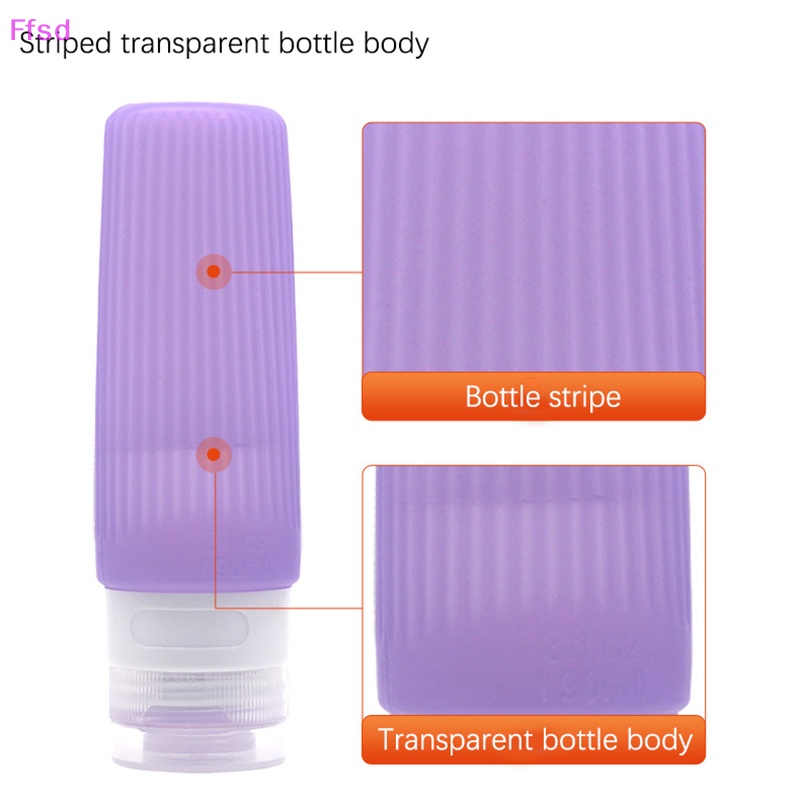 {Ffsd} Chai Silicon Rỗng Đựng Dầu Gội Sữa Tắm Mỹ Phẩm Hình Nón Có Thể Đổ Đầy Lại * Bán Chạy Khi Đi Du Lịch