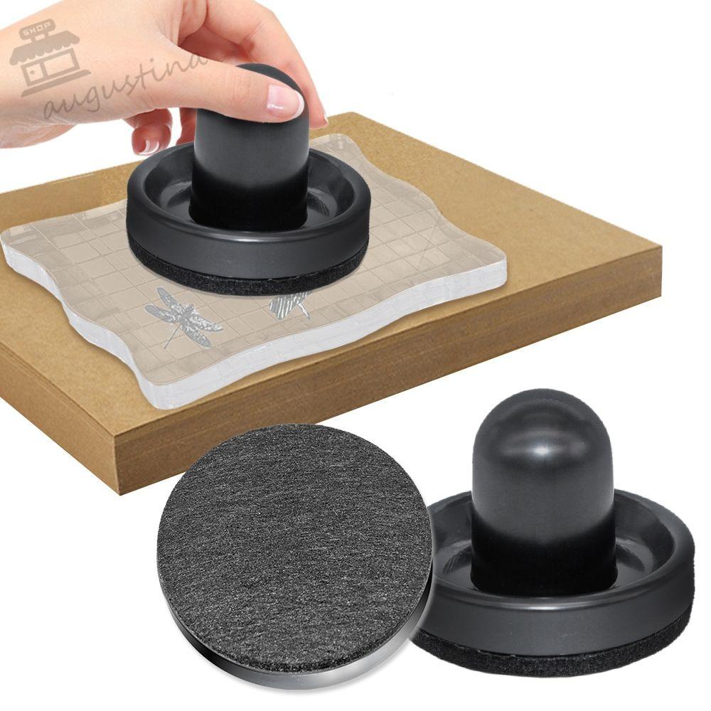 AUGUSTINA Dụng Cụ Dập Áp Suất 6x7.5cm Màu Đen ​ Con Dấu Trong Suốt Dùng Trang Trí Sổ Tay