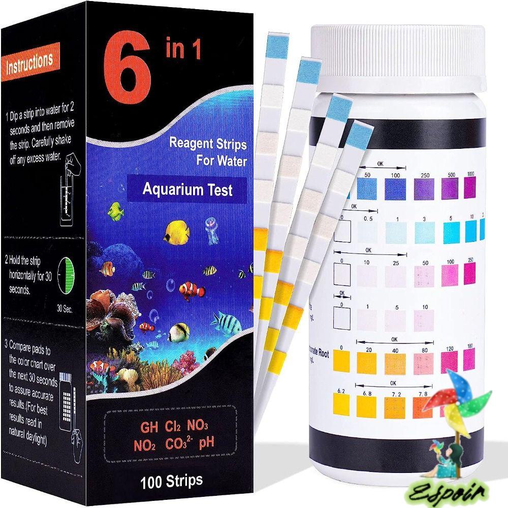 ESPO Bộ Dụng Cụ Kiểm Tra Vấn Đề Bể Cá 6 Trong 1 Độ Chính Xác Cao 100ct