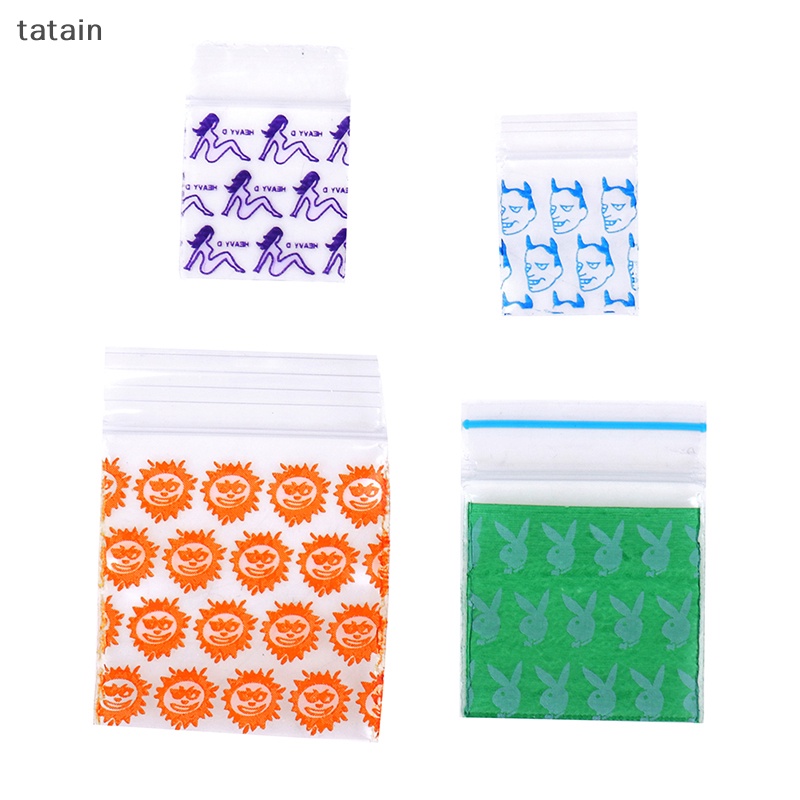 Set 100 Túi Khóa Zip Kích Thước 1.6 * 2 / 1.8 * 2.5 / 2.5 * 3 / 3 * 4cm