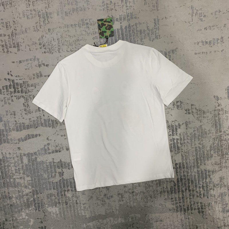 Áo Thun Cotton BA666PE Tay Ngắn Có Khóa Kéo In Họa Tiết Thời Trang Cho Nam Và Nữ