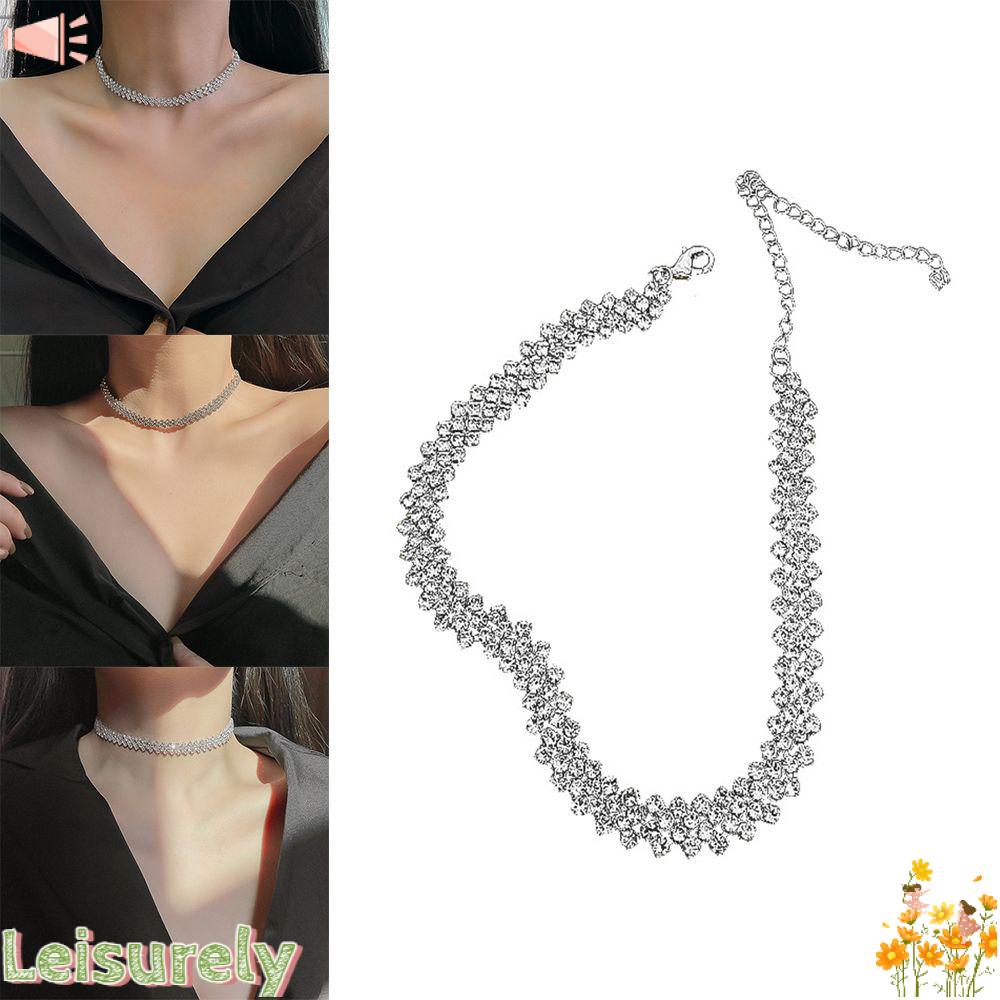 LEILY Vòng Cổ Choker Đính Đá Lấp Lánh
