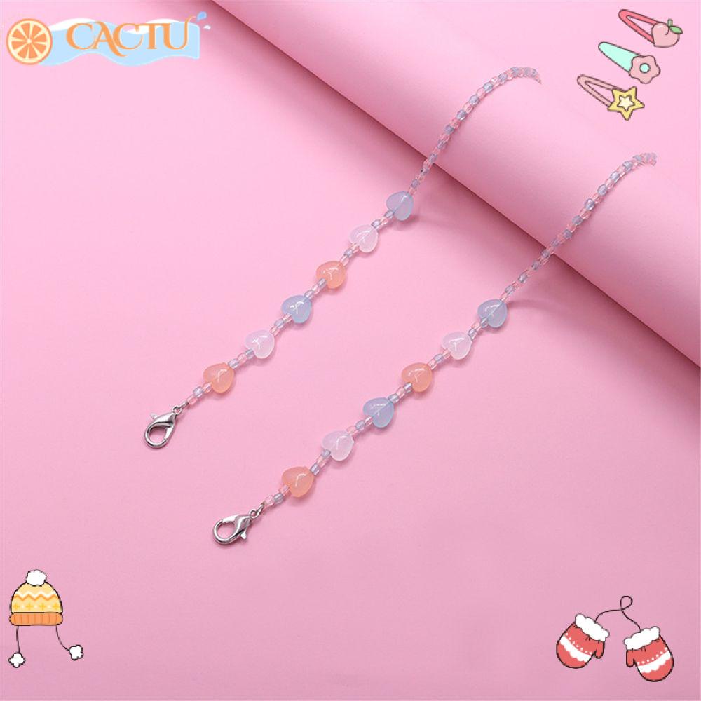 CACTU Giá Đỡ Mắt Kính Có Chuỗi Hạt Bằng Acrylic Tiện Dụng
