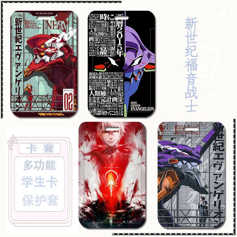 Ốp Điện Thoại Bằng Nhựa ABS Họa Tiết Hoạt Hình Anime Có Ngăn Đựng Thẻ ID Cho Học Sinh