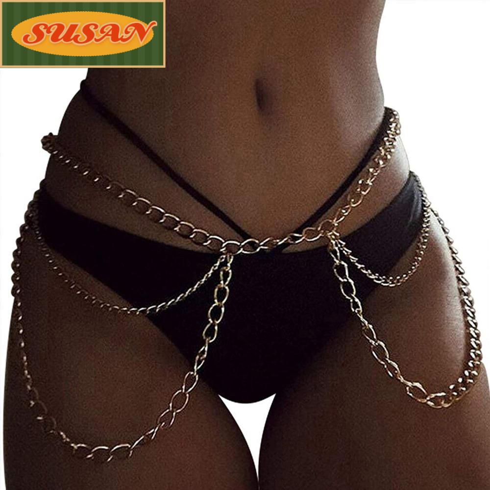 SUSANS Thắt Lưng Dây Xích Kim Loại Sang Trọng Thanh Lịch Hợp Thời Trang