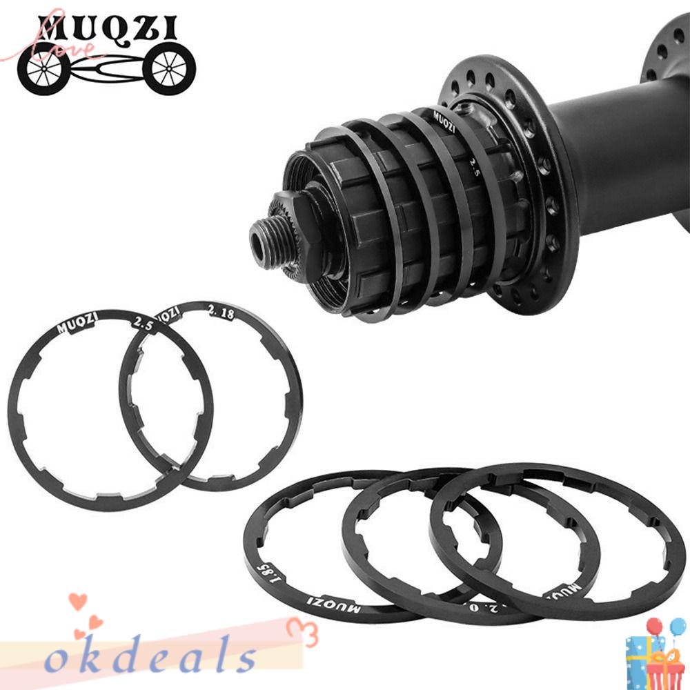 OKDEALS Set 4 Vòng Đệm Líp Xe Đạp Màu Đen 1 / 1.5 / 2 / 1.85 / 2 / 2.18 / 2.35 / 2.5mm