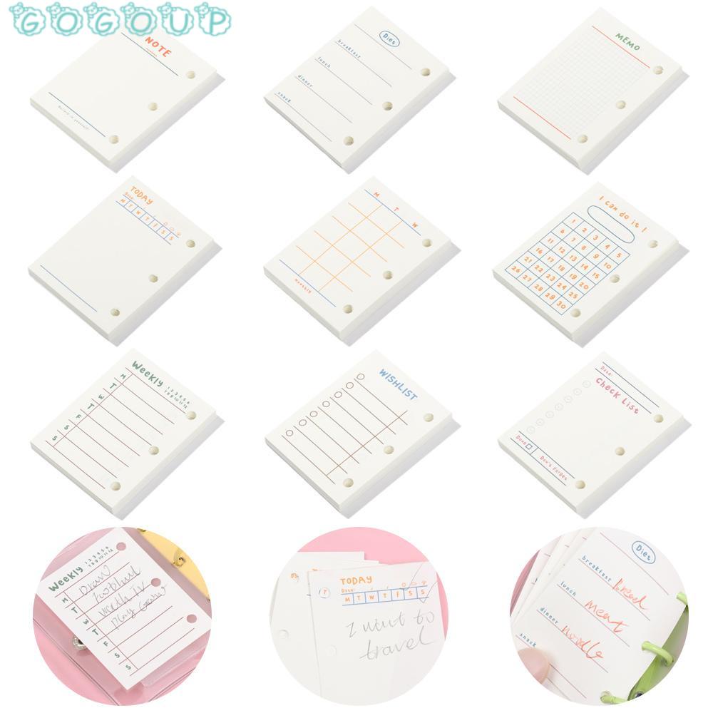 GOGOUP Sổ Tay 60 / 80 Tờ Giấy Lõi Rời Tiện Dụng