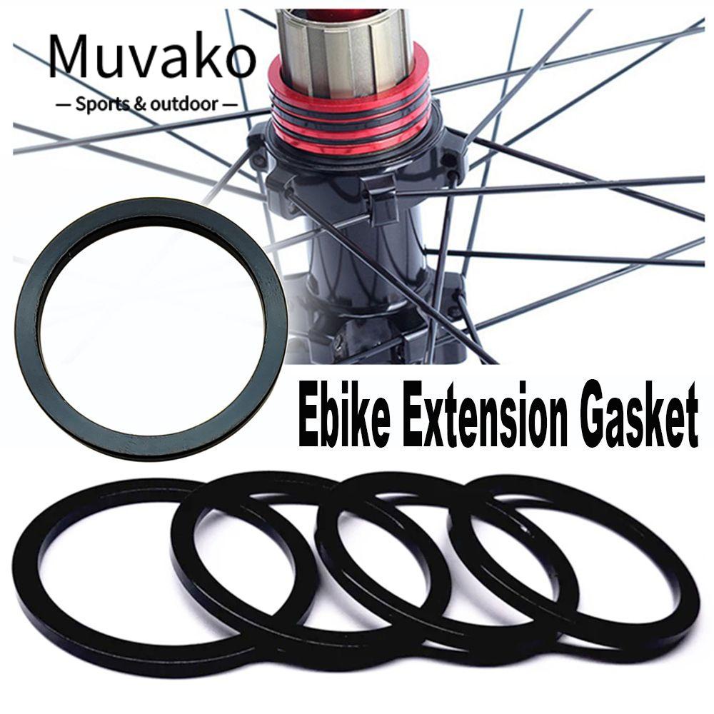 MUVAKO Set 4 Vòng Đệm Mở Rộng BBS01 BBSHD Bằng Hợp Kim Nhôm 2.5mm Chuyên Dụng Cho Xe Đạp