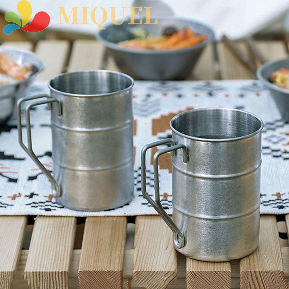 MIQUEL Cốc Uống Nước Bằng Thép Không Gỉ 304 350ml Phong Cách Retro