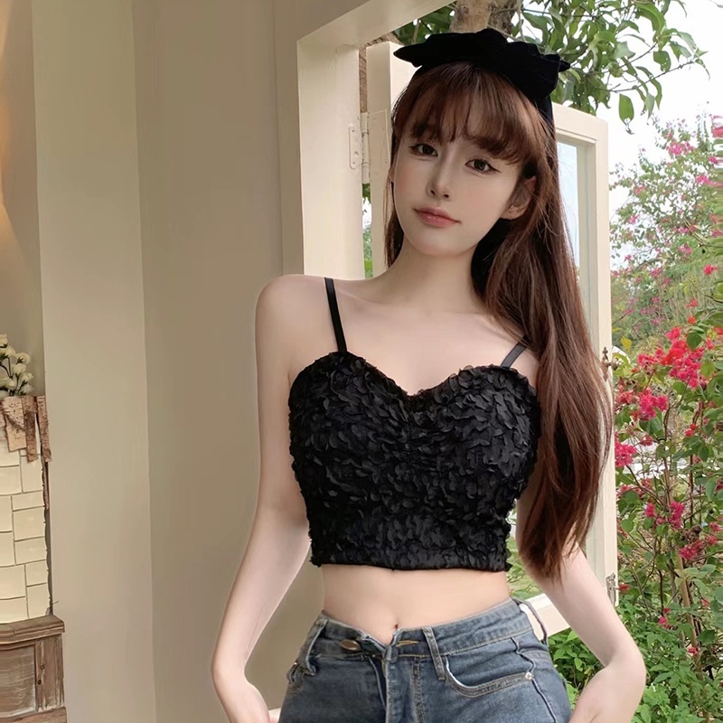 Áo Tank Top Sát Nách Cổ Chữ V Màu Sắc Thanh Lịch