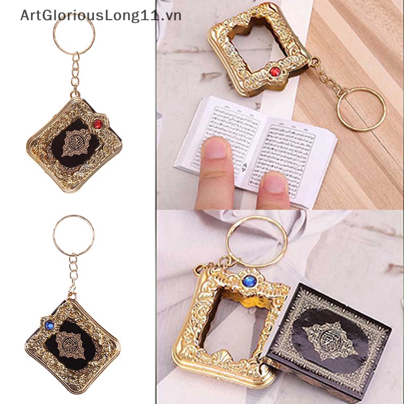 Móc Khóa Mặt Hình Sách Mini Phong Cách Hồi Giáo Cho Koran Ark Quran Book