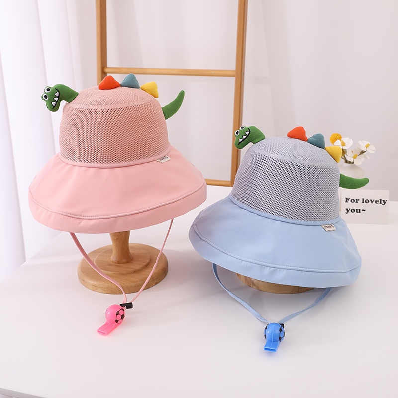 Mũ Tai Bèo Chống Nắng Cỡ Lớn Phối Lưới Thoáng Khí Thời Trang Mùa Hè Cho Bé Gái