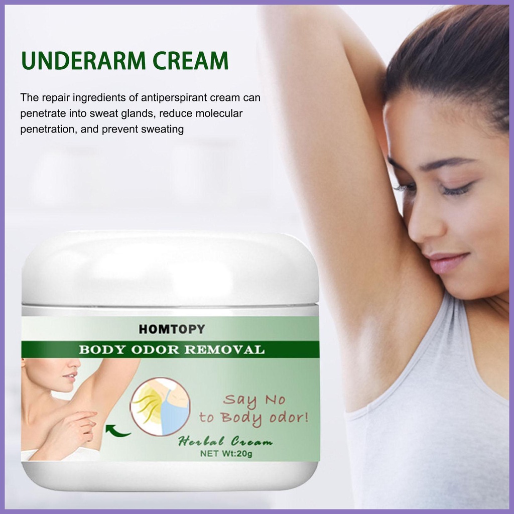 Kem Thảo Dược Tự Nhiên 0.7 Oz Loại Bỏ Mùi Hôi Dưới Cánh Tay Lâu Trôi Cho nota2vn