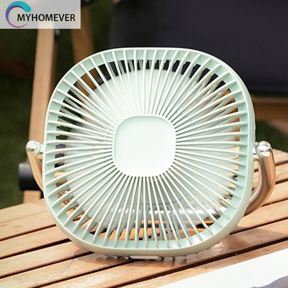 Quạt 2400mAh 3 Tốc Độ Kèm Sạc Tiện Dụng Mang Theo Du Lịch Cắm Trại