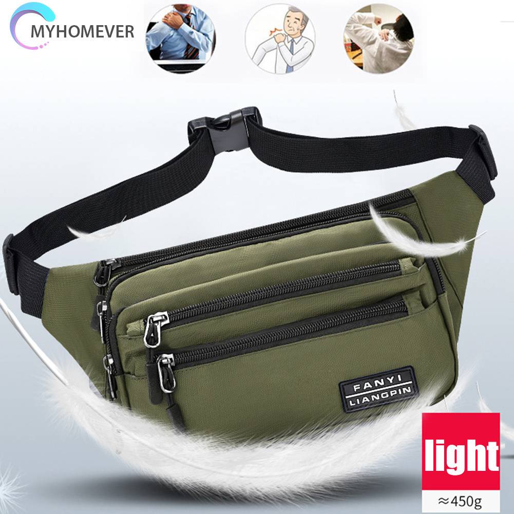 Túi Đeo Chéo Ngực Bằng Da PU 400D Chống Văng Nước Tiện Dụng Mang Theo Du Lịch