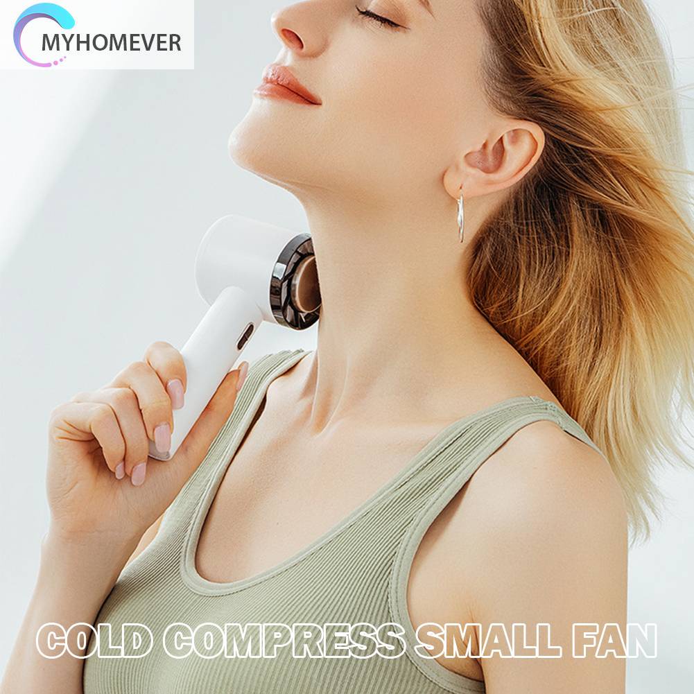 Quạt Mini Cầm Tay Kèm Đế Sạc USB Tiện Dụng Mang Theo Du Lịch Cắm Trại