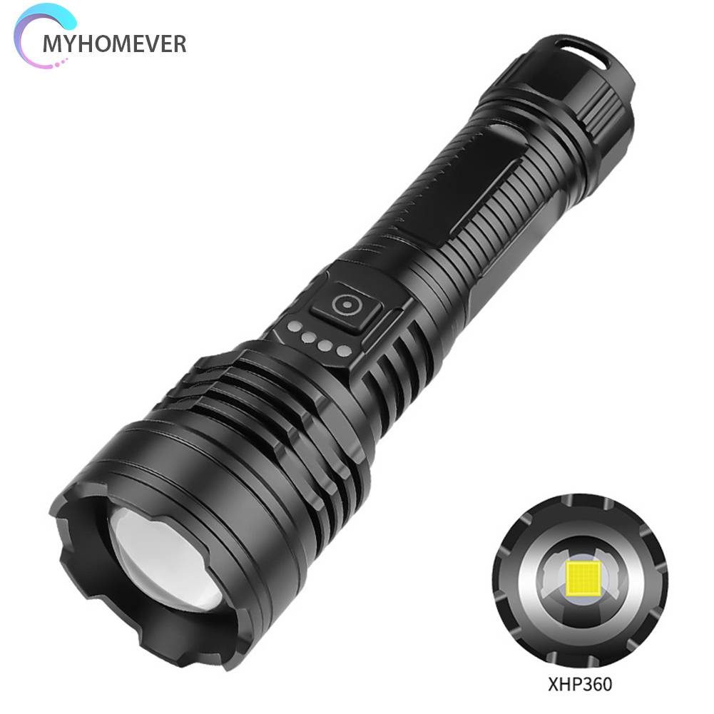 Đèn Pin Cầm Tay 2500LM Sạc Được Loại C Dùng Khi Đi Cắm Trại