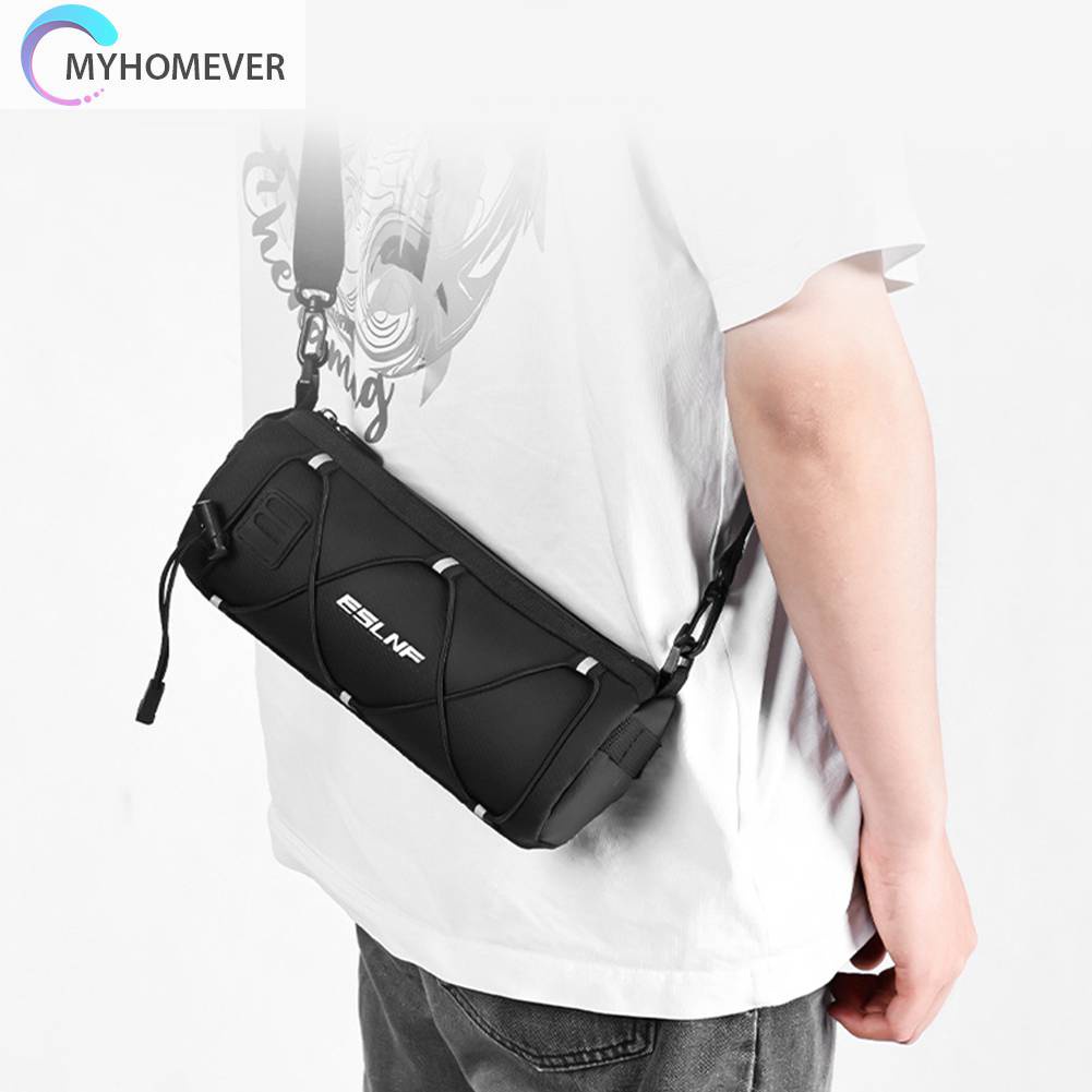 Túi Lưới Đeo Vai Nhiều Ngăn Màu Phản Quang Thời Trang Sang Trọng Cho Xe Đạp