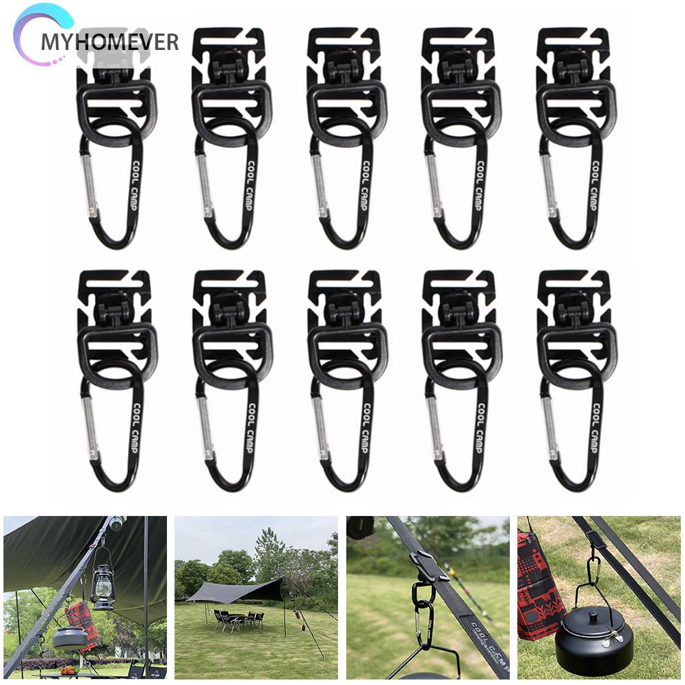 Set 10 / 10 Móc Treo Quần Áo Dùng Đi Cắm Trại Tiện Dụng