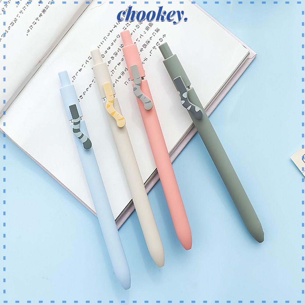 CHOOKEY Set 4 Bút Mực Đen Kiểu Dáng Sáng Tạo