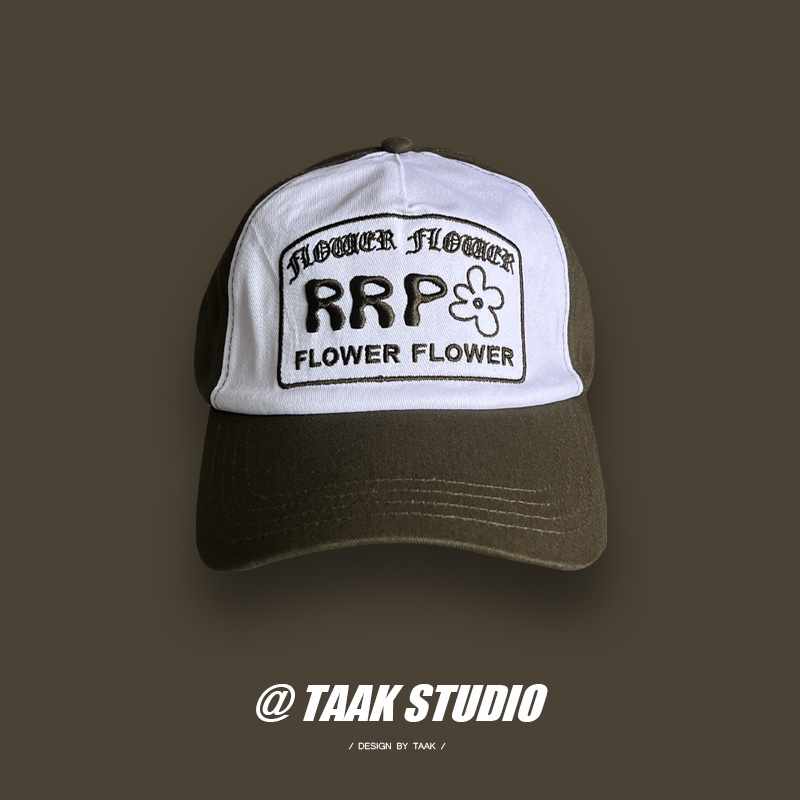 Mũ Lưỡi Trai Mềm Thêu Hoa Phối Màu Phong Cách Hàn Quốc Thời Trang Mùa Hè Cho Nam Và Nữ