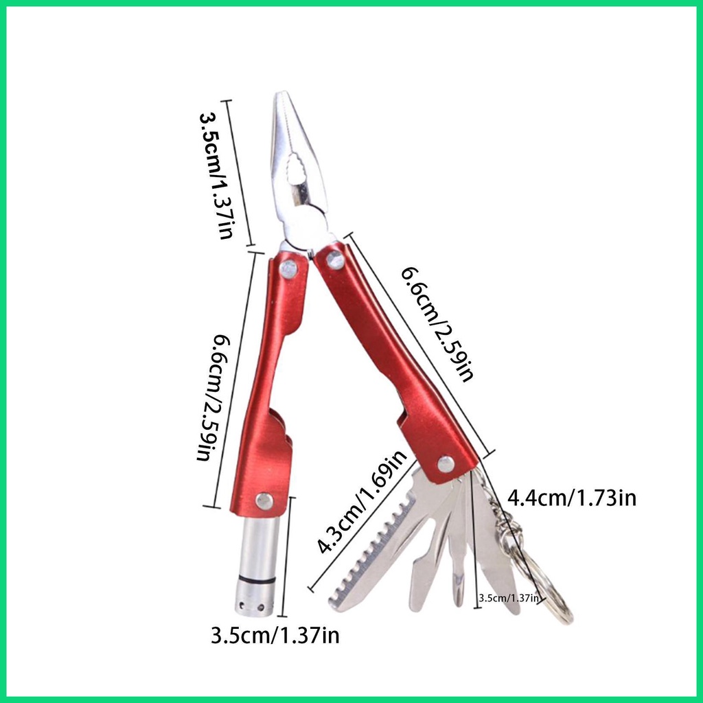 Bộ Kìm Đa Năng Mini Bằng Thép Không Gỉ Có Thể Gấp Gọn Tiện Lợi