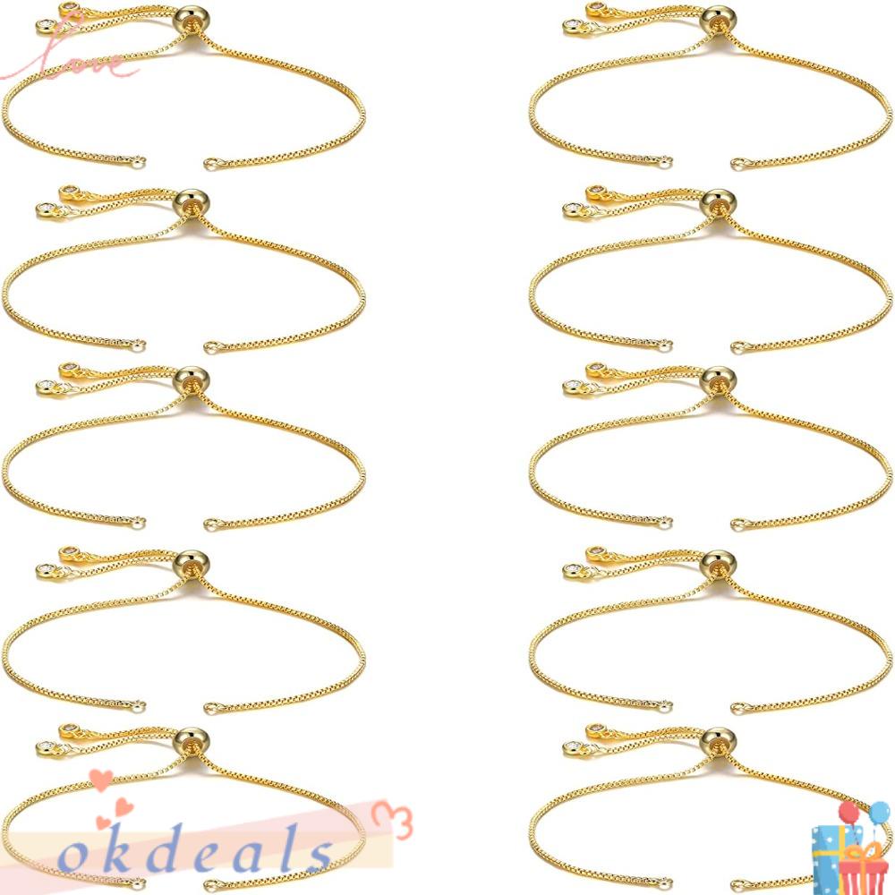 OKDEALS Dây Xích 12cm Màu Vàng Đồng Tùy Chỉnh Dùng Làm Trang Sức DIY