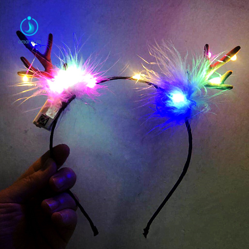 Băng Đô Cài Tóc 5 Kiểu Hình Tuần Lộc Giáng Sinh Dễ Thương Thoải Mái