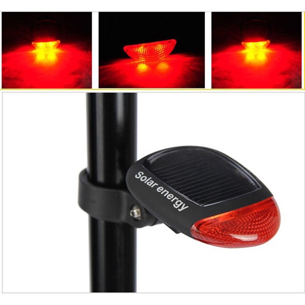 ⚡Còn Hàng⚡Đèn Hậu Xe đạp Năng Lượng Mặt Trời Đèn Cảnh Báo đi Xe Ban đêm Đèn Hậu Xe đạp   Bị đi Xe đạp Leo Núi Ba Chế độ Đèn Hậu Xe đạp Năng Lượng Mặt Trời