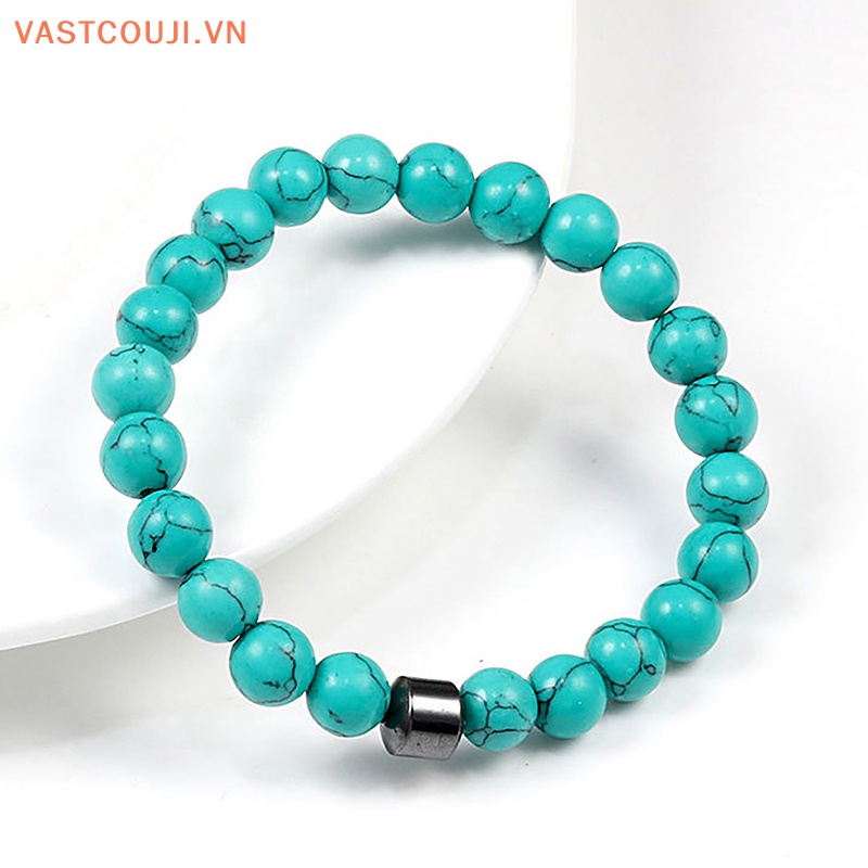 Vòng Tay Chuỗi Hạt Đá Hematite Màu Xanh Lá Phong Cách Phật Giáo Cho Nam Và Nữ