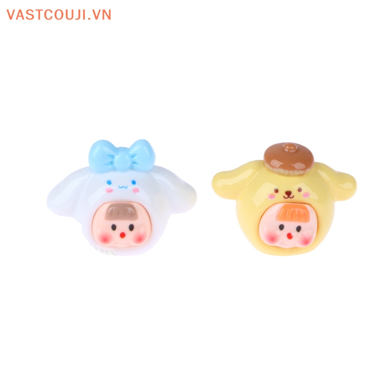 Mặt Trang Sức Nhựa Resin Mini 3D Hình Bé Gái Hoạt Hình DIY Sáng Tạo Dễ Thương