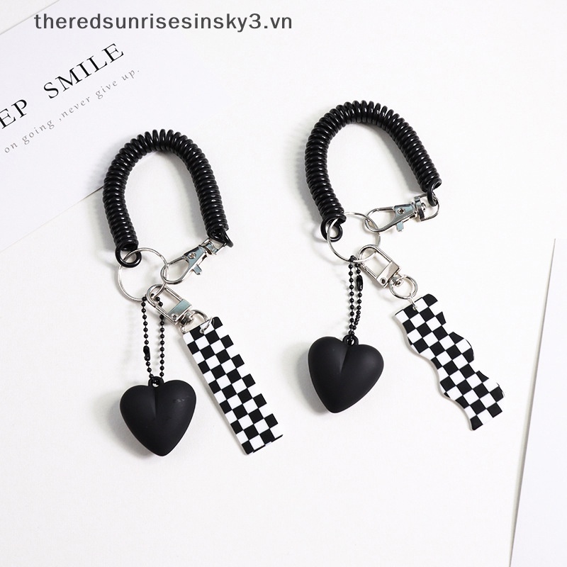 Móc Chìa Khóa Xe Hơi Bằng Acrylic Họa Tiết Hoạt Hình Dễ Thương Chống Thất Lạc Tiện Dụng