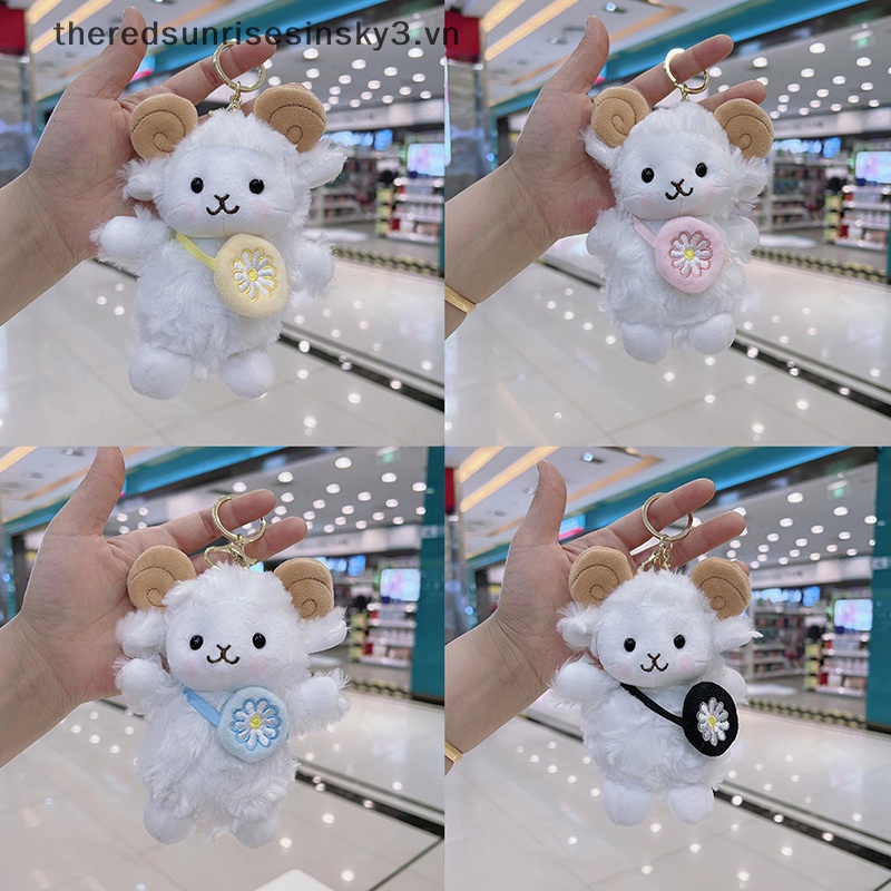 Móc Chìa Khóa Hình Cừu Nhồi Bông Mềm Mại Dễ Thương