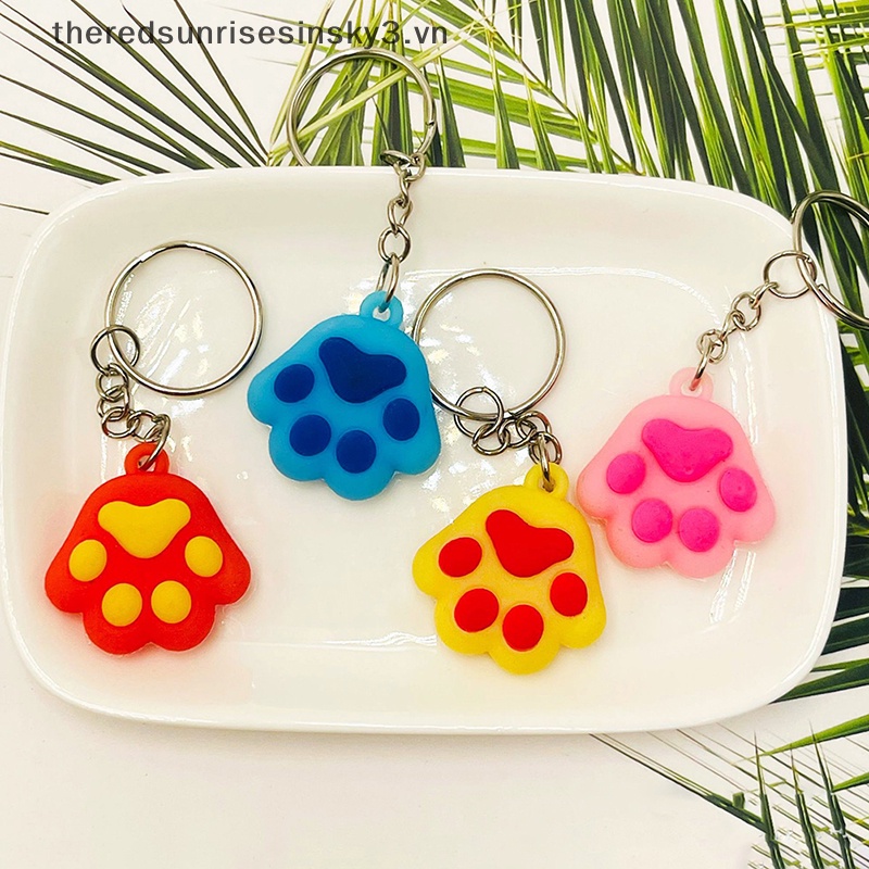 # # Móc Khóa Hình Móng Vuốt Mèo Bằng Silicon Dễ Thương Thời Trang Làm Quà Tặng Trang Sức Cho Nữ