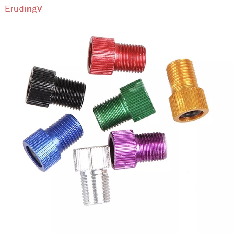 Bộ 6 Đầu Nối Van Xe Đạp / Xe Hơi Chuyển Đổi PRESTA Sang SCHRADER Chất Liệu Nhôm