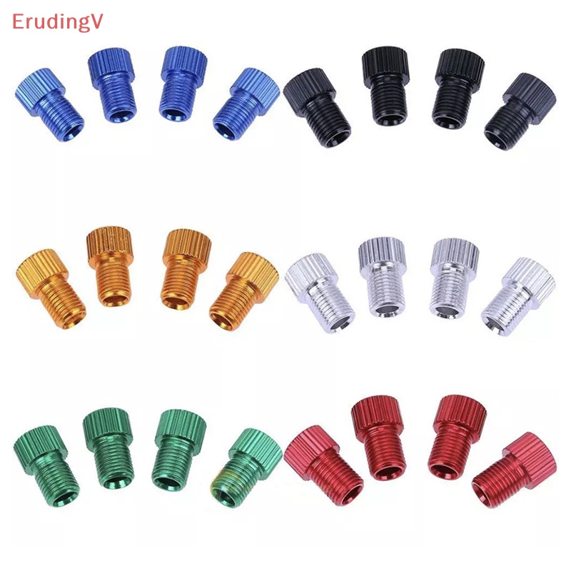 Bộ 6 Đầu Nối Van Xe Đạp / Xe Hơi Chuyển Đổi PRESTA Sang SCHRADER Chất Liệu Nhôm