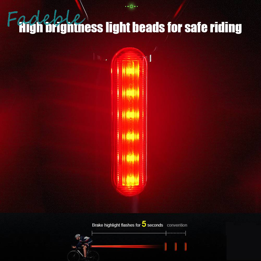 Đèn Phanh Xe Đạp 30LM Cảm Biến Ánh Sáng 450mAh