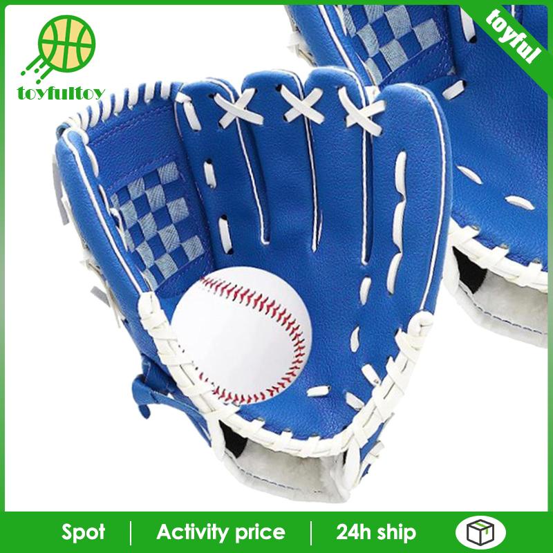 Set 2 Găng Tay Bóng Chày Dày Dặn Kèm Bóng Chày Dễ Vỡ