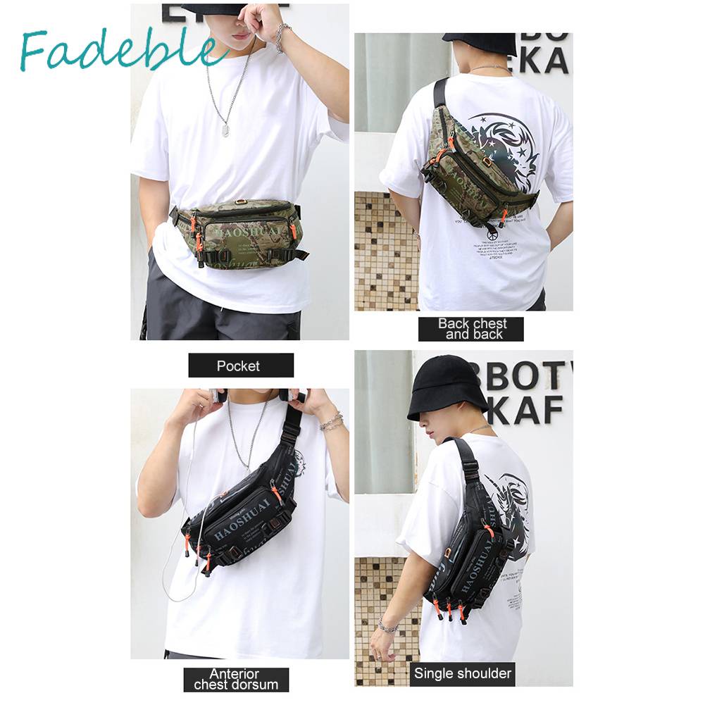 Túi Đeo Hông / Vai / Thắt Lưng Bằng Nylon Có Thể Điều Chỉnh Phong